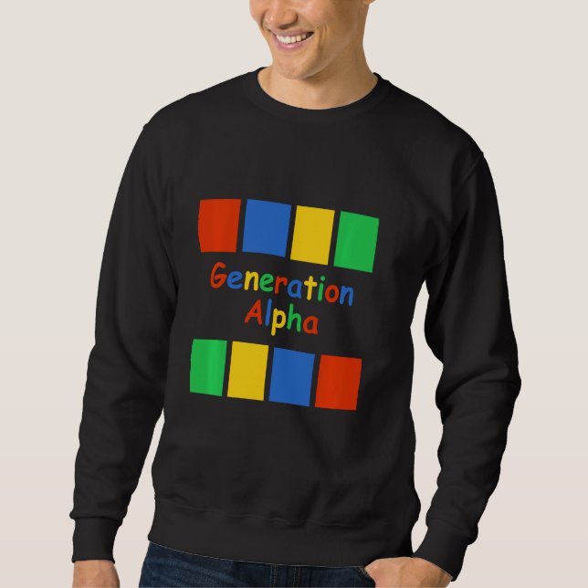 Generation Alpha Colored Blocks Sweatshirt (Front)