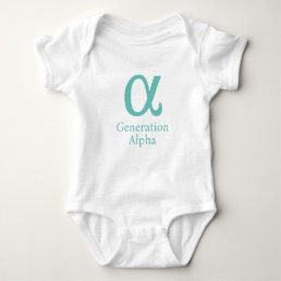 Generation Alpha greek symbol Baby bodysuit
