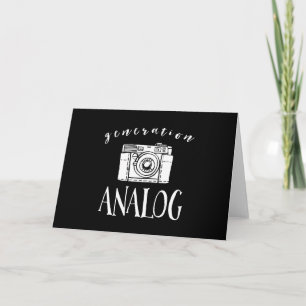 Generation Analog Vintage Camera Photographer Card