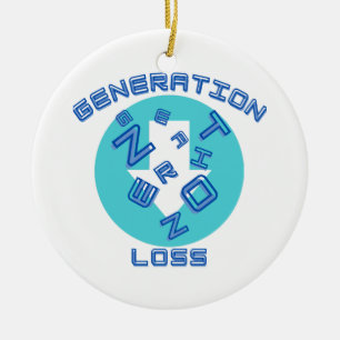 Generation loss  ceramic ornament