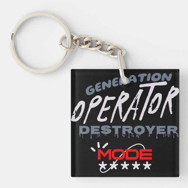 Generation Operator Destroyer Mode Keychain (Front)