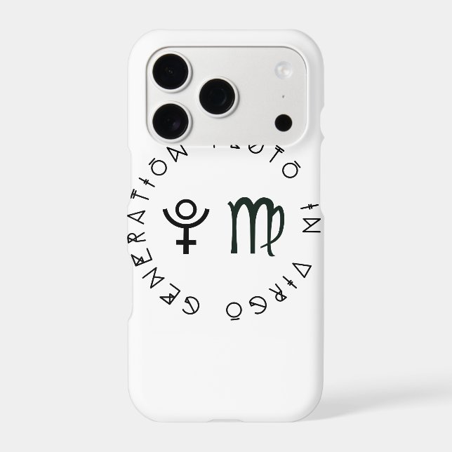 Generation Pluto in  Virgo Astrology Zodiac Iphone Case (Back)