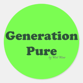 Generation Pure Classic Round Sticker