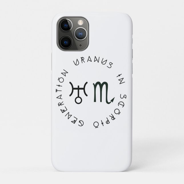 Generation Uranus in Scorpio Astrology Zodiac Case-Mate iPhone Case (Back)