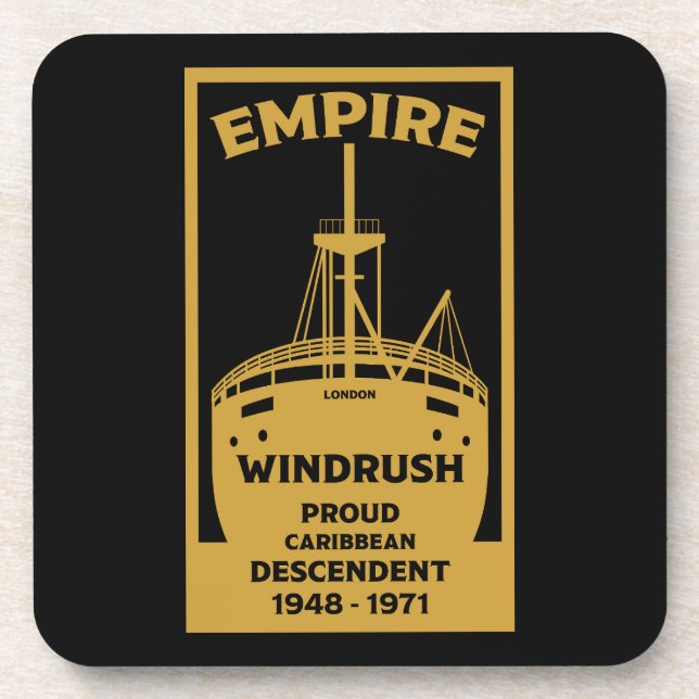 Generation Windrush Black History  Beverage Coaster (Front)