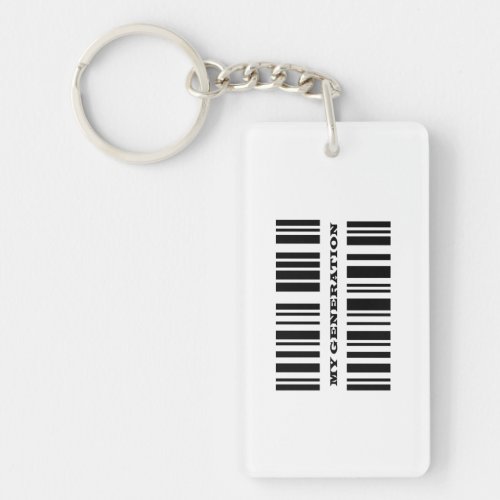 Generation X BAR CODE key chain