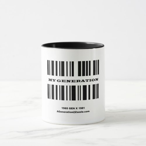 Generation X BAR CODE Mug