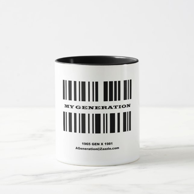 Generation X BAR CODE Mug (Center)