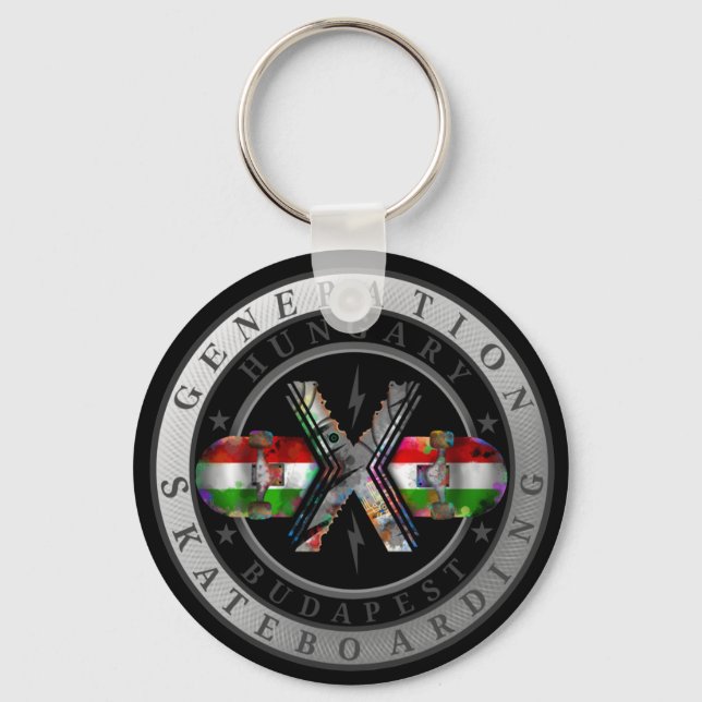 Generation X Budapest Hungary Keychain (Front)