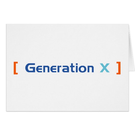 Generation X Cards (Front Horizontal)