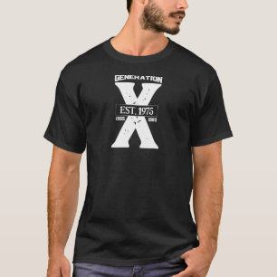 Generation X Personalized Black T-Shirt