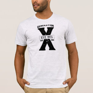 Generation X Personalized Year T-Shirt