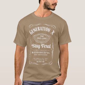 Generation X Stay Feral Premiumriblend retro retro T-Shirt