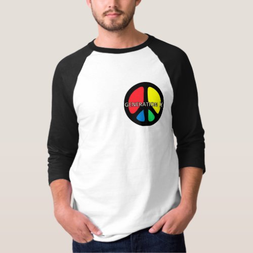 generation X T_shirt PEACE logo