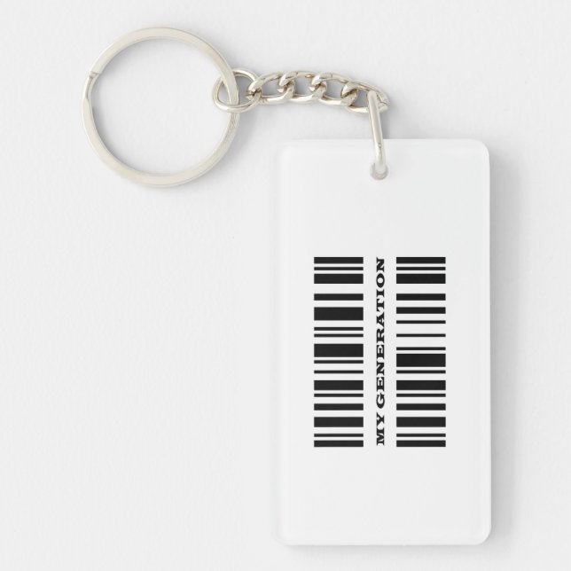 Generation Y BAR CODE keychain (Front)