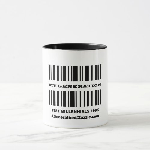 Generation Y BAR CODE Mug