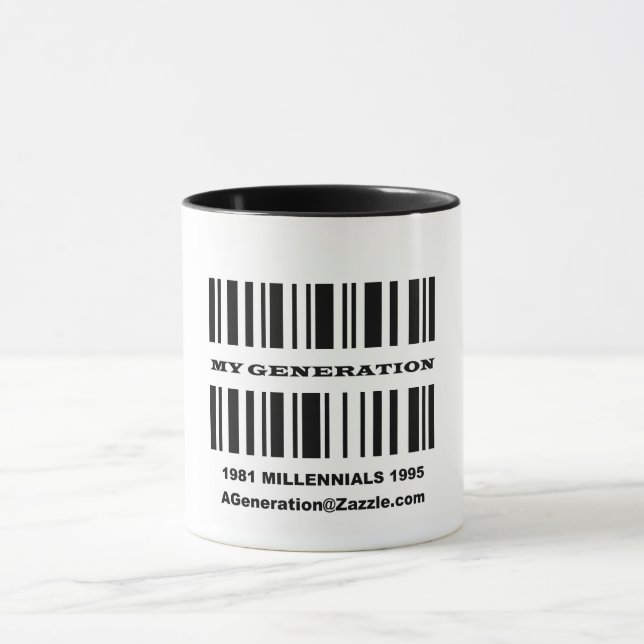 Generation Y BAR CODE Mug (Center)