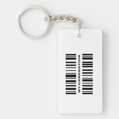 Generation Z BAR CODE Key chain