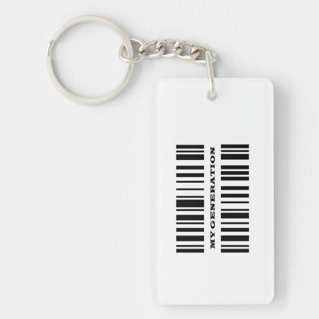 Generation Z BAR CODE Key chain (Front)