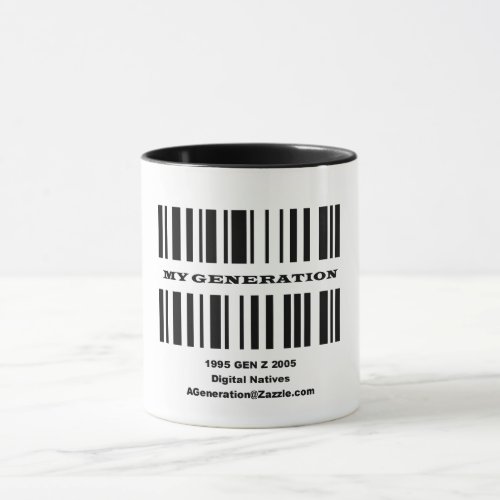 Generation Z BAR CODE Mug