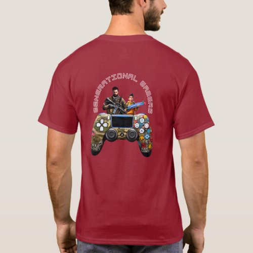 Generational Gamers Past and Present T_Shirt