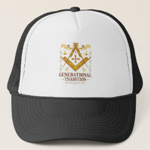 Generational Tradition Square and Compass Trucker Hat