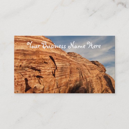 Customizable Generations in Red Rock Business Card