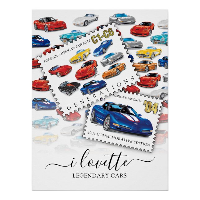 GENERATIONS OF AUTOMOBILE ART POSTER (Front)