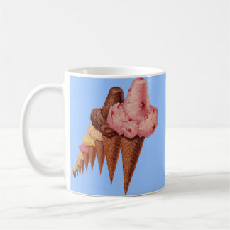 generations of ice cream cones coffee mug