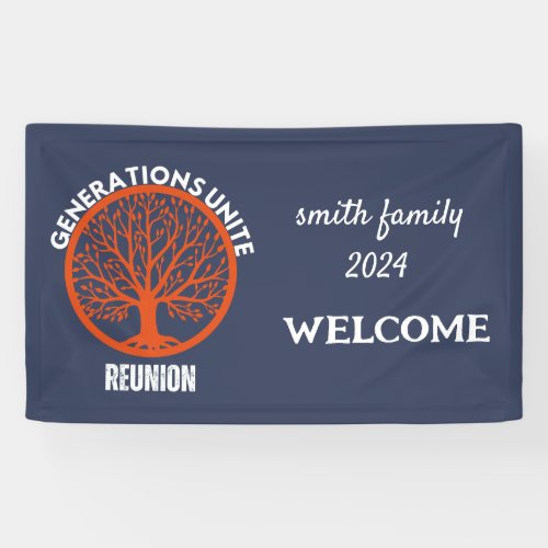 generations unite family reunion banner