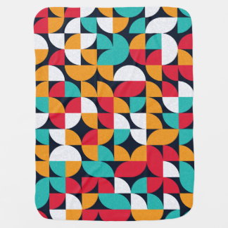 Generative Art: Colorful Triangle Pattern Baby Blanket