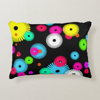 Generative Design Pattern ,Abstract Graphic Art Accent Pillow