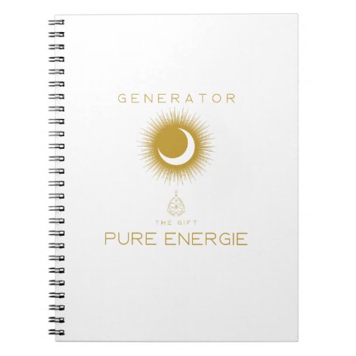Generator type Design Humain Notebook
