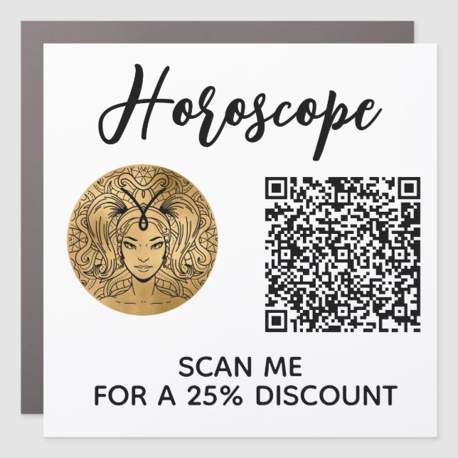 *~* Generic AP43 Business Promotion QR Logo Photo Car Magnet (Front)
