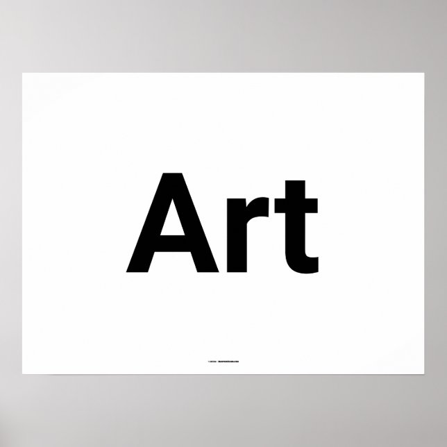 Generic Art Typography Poster (Front)