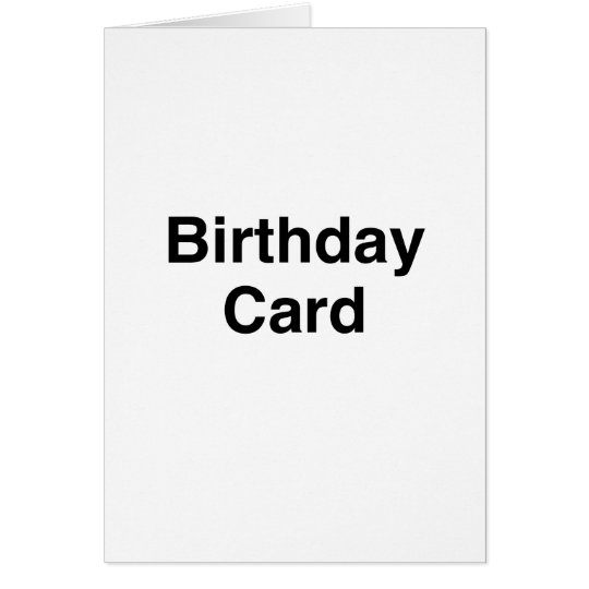 Generic Birthday Card | Zazzle.com