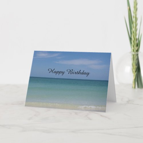 Generic Birthday Card Beach