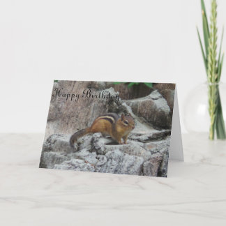 Generic Birthday Card Chipmunk