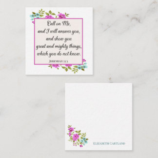 Generic Blank Bible Verse Inspirational Note Cards