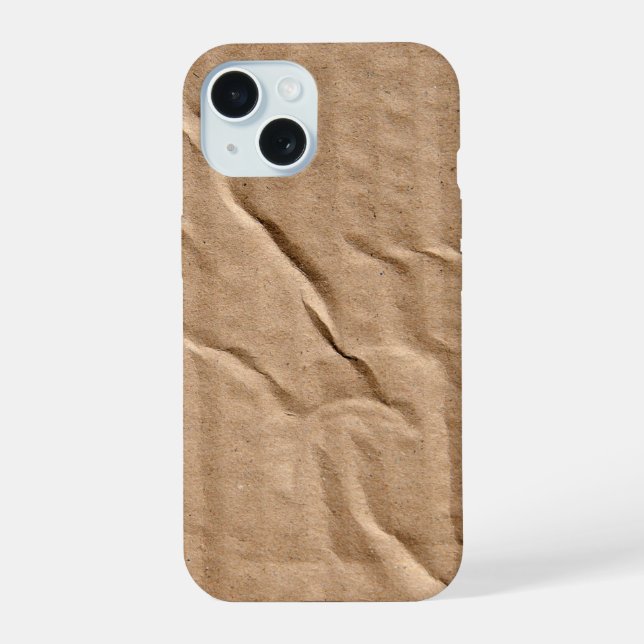 Generic Brown Cardboard Iphone Case (Back)