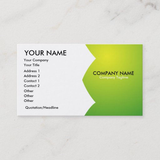 Customizable Generic Business Card