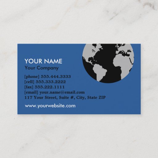 Customizable Generic Business Card
