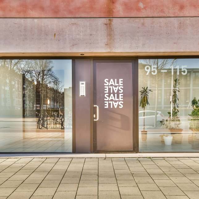 Generic Business Shop Simple Sale Front Door Window Cling (Creator Uploaded)