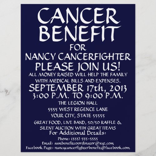 Generic Cancer Benefit Flyer
