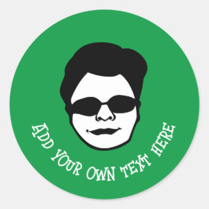 Generic Character Classic Round Sticker