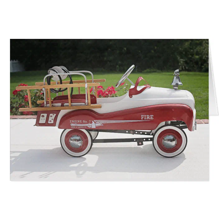 old fire truck pedal car