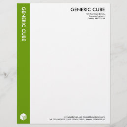 Generic Cube - Avocado Green Letterhead