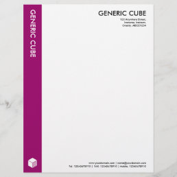Generic Cube - Regal Red Letterhead