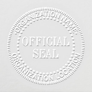 Generic Custom Official Seal Name Loc, Smaller Txt Embosser