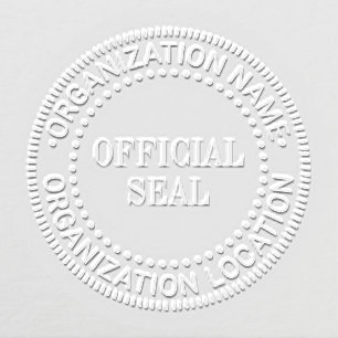Generic Custom Official Seal Name Location Embosser
